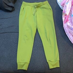 Green joggers